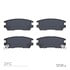 1551-0567-00 by DYNAMIC FRICTION COMPANY - 5000 Advanced Brake Pads - Ceramic