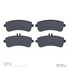 1311-1681-00 by DYNAMIC FRICTION COMPANY - 3000 Semi-Metallic Brake Pads