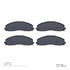 1311-1680-00 by DYNAMIC FRICTION COMPANY - 3000 Semi-Metallic Brake Pads