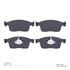 1311-1866-00 by DYNAMIC FRICTION COMPANY - 3000 Semi-Metallic Brake Pads