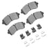 1214-1268-02 by DYNAMIC FRICTION COMPANY - Heavy Duty Pads and Hardware Kit