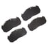 1214-1407-00 by DYNAMIC FRICTION COMPANY - Disc Brake Pad Set - Heavy Duty Semi Metallic Towing Brake Pads