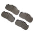 1214-1407-00 by DYNAMIC FRICTION COMPANY - Disc Brake Pad Set - Heavy Duty Semi Metallic Towing Brake Pads