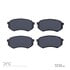 1400-0433-00 by DYNAMIC FRICTION COMPANY - DFC Ulitmate Duty Performance Brake Pads