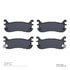 1551-0636-00 by DYNAMIC FRICTION COMPANY - 5000 Advanced Brake Pads - Ceramic