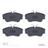 1551-0638-00 by DYNAMIC FRICTION COMPANY - 5000 Advanced Brake Pads - Low Metallic