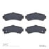 1551-0669-00 by DYNAMIC FRICTION COMPANY - 5000 Advanced Brake Pads - Ceramic