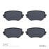 1551-0680-00 by DYNAMIC FRICTION COMPANY - 5000 Advanced Brake Pads - Ceramic