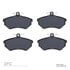 1551-0696-00 by DYNAMIC FRICTION COMPANY - 5000 Advanced Brake Pads - Low Metallic