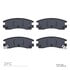 1551-0698-00 by DYNAMIC FRICTION COMPANY - 5000 Advanced Brake Pads - Ceramic