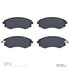 1551-0700-00 by DYNAMIC FRICTION COMPANY - 5000 Advanced Brake Pads - Ceramic