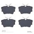 1551-0706-00 by DYNAMIC FRICTION COMPANY - 5000 Advanced Brake Pads - Low Metallic