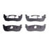 1551-0711-00 by DYNAMIC FRICTION COMPANY - 5000 Advanced Brake Pads - Semi Metallic