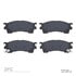 1310-0637-00 by DYNAMIC FRICTION COMPANY - 3000 Ceramic Brake Pads