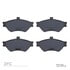 1310-0678-00 by DYNAMIC FRICTION COMPANY - 3000 Ceramic Brake Pads