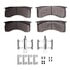 1551-0769-01 by DYNAMIC FRICTION COMPANY - 5000 Advanced Pads - Semi-Metallic and Hardware Kit