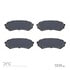 1551-0773-00 by DYNAMIC FRICTION COMPANY - 5000 Advanced Brake Pads - Ceramic