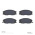 1551-0864-00 by DYNAMIC FRICTION COMPANY - 5000 Advanced Brake Pads - Ceramic