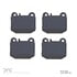 1551-0874-00 by DYNAMIC FRICTION COMPANY - 5000 Advanced Brake Pads - Low Metallic