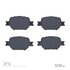 1310-0817-00 by DYNAMIC FRICTION COMPANY - 3000 Ceramic Brake Pads