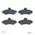 1551-0899-10 by DYNAMIC FRICTION COMPANY - 5000 Advanced Brake Pads - Semi Metallic