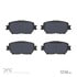 1551-0908-00 by DYNAMIC FRICTION COMPANY - 5000 Advanced Brake Pads - Ceramic