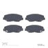 1551-0914-00 by DYNAMIC FRICTION COMPANY - 5000 Advanced Brake Pads - Ceramic