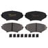 Raybestos ATD1009C Disc Brake Pad Set Brake Parts Inc Raybestos AT Overstock Ceramic Disc Brake Pad Set