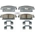 Raybestos ATD1020C Disc Brake Pad Set Brake Parts Inc Raybestos AT Overstock Ceramic Disc Brake Pad Set