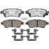 Raybestos ATD1101C Disc Brake Pad Set Brake Parts Inc Raybestos AT Overstock Ceramic Disc Brake Pad Set