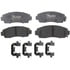 Raybestos ATD1089C Disc Brake Pad Set Brake Parts Inc Raybestos AT Overstock Ceramic Disc Brake Pad Set