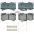 Raybestos ATD1119C Disc Brake Pad Set Brake Parts Inc Raybestos AT Overstock Ceramic Disc Brake Pad Set