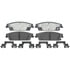 Raybestos ATD1194P Disc Brake Pad Set Brake Parts Inc Raybestos Police Overstock Metallic Disc Brake Pad Set