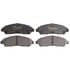 Raybestos ATD1280C Disc Brake Pad Set Brake Parts Inc Raybestos AT Overstock Ceramic Disc Brake Pad Set