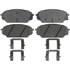 Raybestos ATD1301C Disc Brake Pad Set Brake Parts Inc Raybestos AT Overstock Ceramic Disc Brake Pad Set