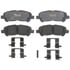 Raybestos ATD1325C Disc Brake Pad Set Brake Parts Inc Raybestos AT Overstock Ceramic Disc Brake Pad Set