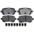 Raybestos ATD1326C Disc Brake Pad Set Brake Parts Inc Raybestos AT Overstock Ceramic Disc Brake Pad Set