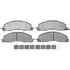 Raybestos ATD1399M Disc Brake Pad Set Brake Parts Inc Raybestos AT Overstock Metallic Disc Brake Pad Set