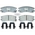 Raybestos ATD508C Disc Brake Pad Set Brake Parts Inc Raybestos AT Overstock Ceramic Disc Brake Pad Set