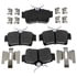 Raybestos ATD627C Disc Brake Pad Set Brake Parts Inc Raybestos AT Overstock Ceramic Disc Brake Pad Set