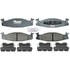 Raybestos ATD632C Disc Brake Pad Set Brake Parts Inc Raybestos AT Overstock Ceramic Disc Brake Pad Set