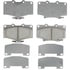 Raybestos ATD611C Disc Brake Pad Set Brake Parts Inc Raybestos AT Overstock Ceramic Disc Brake Pad Set