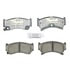 Raybestos ATD668C Disc Brake Pad Set Brake Parts Inc Raybestos AT Overstock Ceramic Disc Brake Pad Set