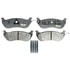 Raybestos ATD674AM Disc Brake Pad Set Brake Parts Inc Raybestos AT Overstock Metallic Disc Brake Pad Set