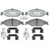 Raybestos ATD804C Disc Brake Pad Set Brake Parts Inc Raybestos AT Overstock Ceramic Disc Brake Pad Set