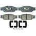 Raybestos ATD805C Disc Brake Pad Set Brake Parts Inc Raybestos AT Overstock Ceramic Disc Brake Pad Set