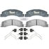 Raybestos ATD824M Disc Brake Pad Set Brake Parts Inc Raybestos AT Overstock Metallic Disc Brake Pad Set