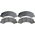Raybestos ATD826M Disc Brake Pad Set Brake Parts Inc Raybestos AT Overstock Metallic Disc Brake Pad Set