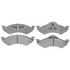Raybestos ATD820M Disc Brake Pad Set Brake Parts Inc Raybestos AT Overstock Metallic Disc Brake Pad Set