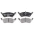 Raybestos ATD858M Disc Brake Pad Set Brake Parts Inc Raybestos AT Overstock Metallic Disc Brake Pad Set
